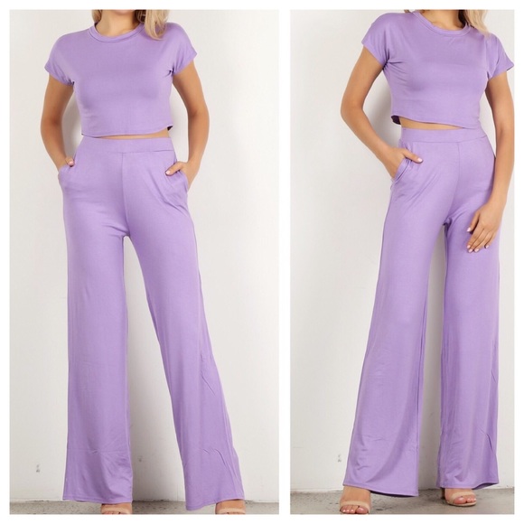 Lilac 2pc Pant Set - Picture 5 of 9